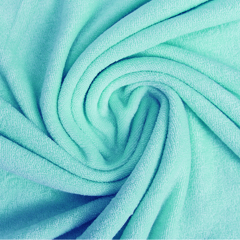 Wholesale Organic 95% Bamboo 5%Spandex Fleece Fabric Pad Fleece Black Baby Clothing Fleece