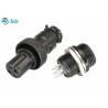 Buy cheap Male And Female Kits Gx12 Aviation Connector Black Color Zinc Alloy Material from wholesalers