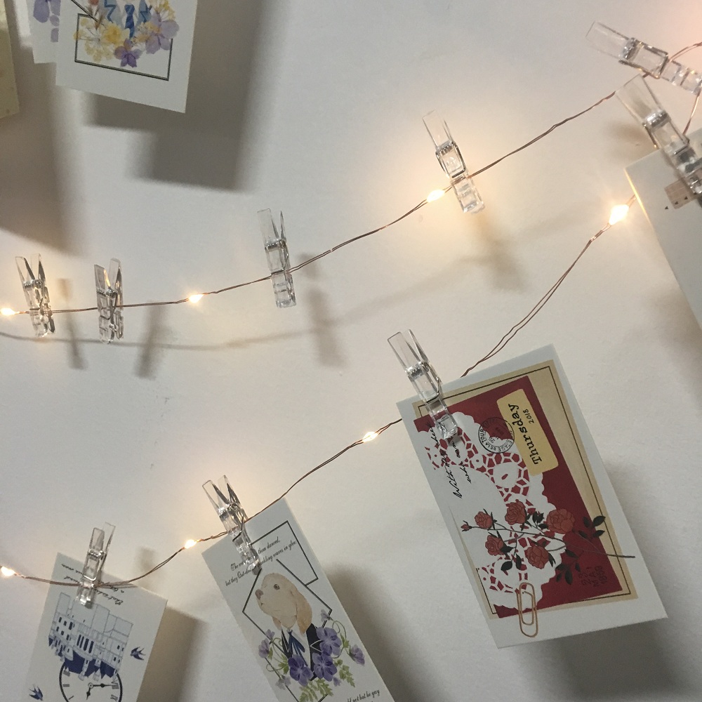 Photo Clip USB LED String Lights Fairy Lights Outdoor Battery Operated Led Garland String Lights For Bedroom Home Decora