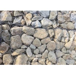 Rocks Filled River Control Galvanized Gabion Mesh