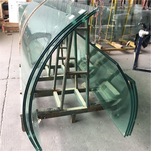 Bent Curved Glass Curved Laminated Glass Plates Thickness 8mm 10mm 12mm