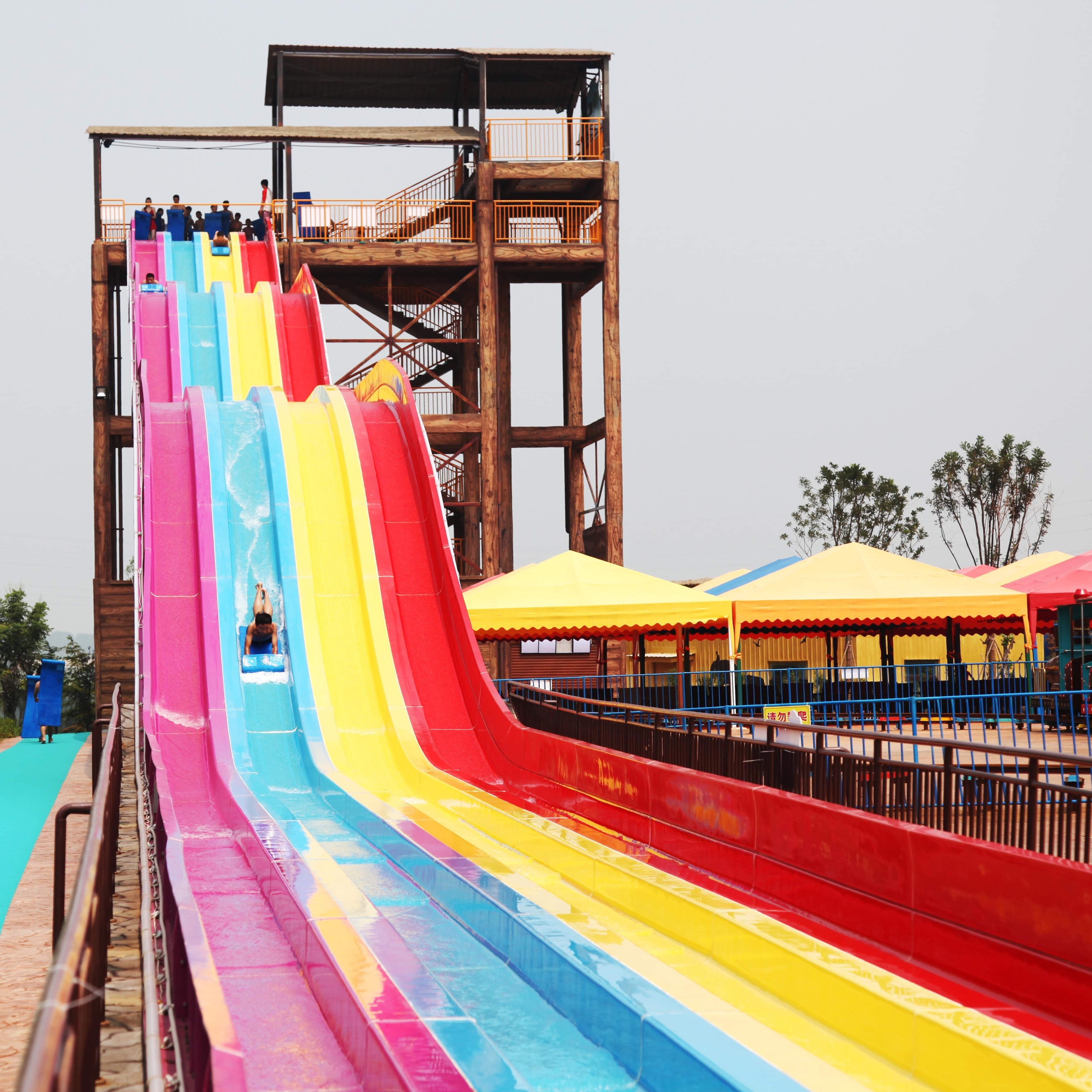 FPR Custom Water Slides OEM Extreme Water Slide With High Speed