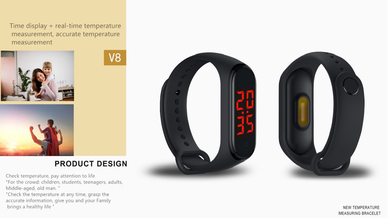 NFC V7smart Bracelet Electronic LED Display Ladies Android Smartwatch High Precision