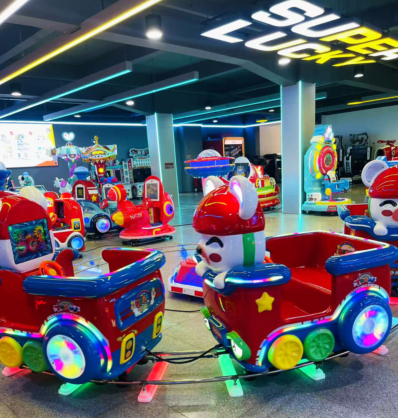 Game Center Kiddie Rides Electric Power Source Suitable For Fiber Glass And Metal Park Attraction