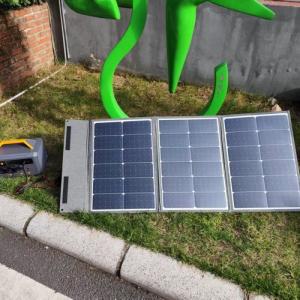 Outdoor Portable 3 Fold Solar PV Panel 105W with MC4 Connector Mono Cells for Distributors and OEM Orders