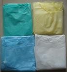Dust-proof and Waterproof 20gsm blue Disposable Isolation Gown PP PE SMS