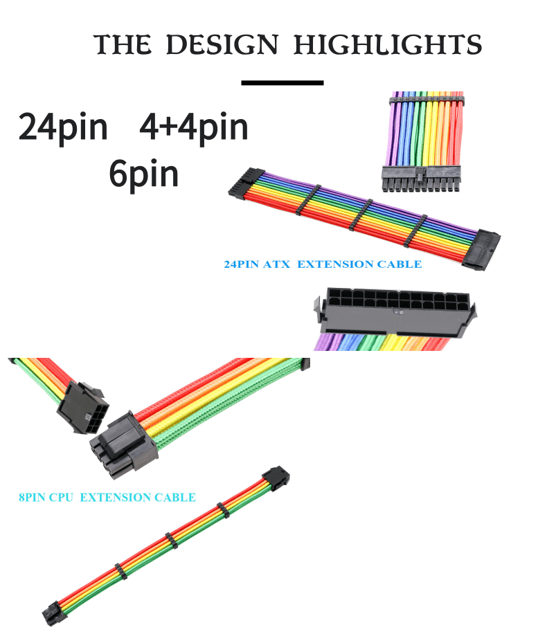 Power Cord Cable Extension Rainbow Foxconn Cutter Ethernet Crimping Tools Speaker Fast Charging Stripping wholesale