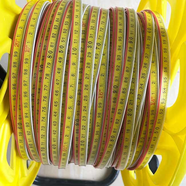 Economical Borehole Water Level Meter Tape 300m Measuring Yellow