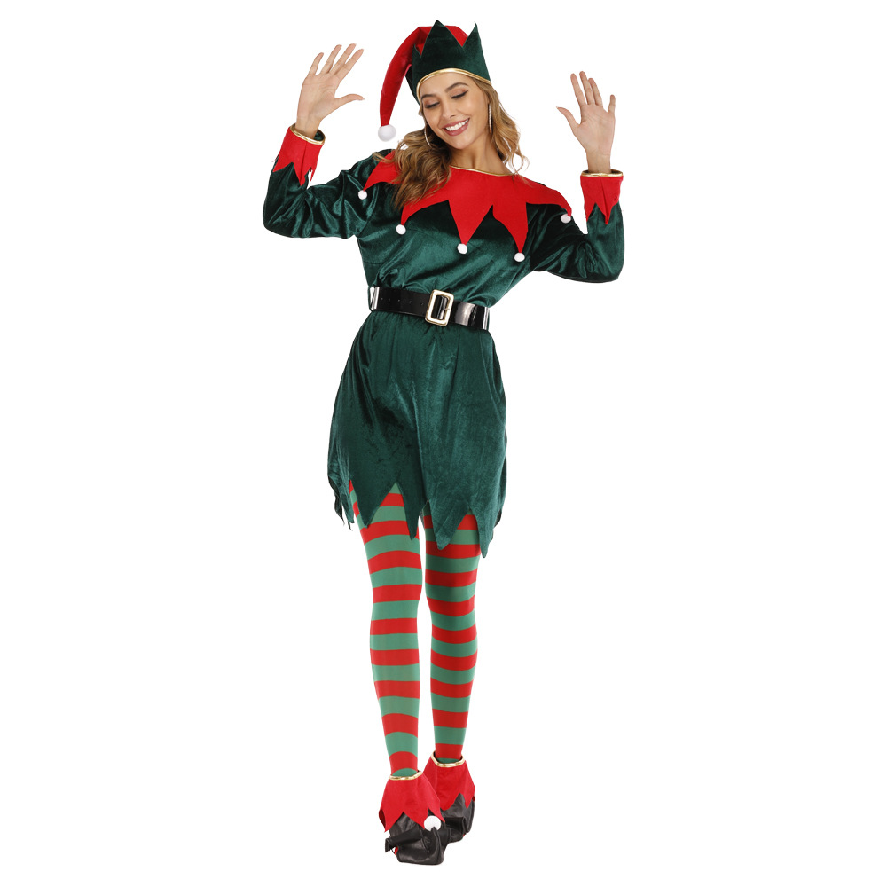 Jackets Coats Add a Touch of Whimsy to Your Christmas Party Outfit with this Elf Suit