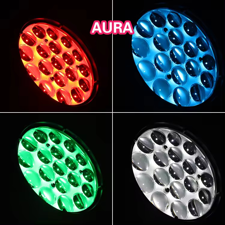 MAC Aura 19*15w Rgbw Dmx 19 Pcs 4in1 Zoom Beam Spot Wash 3 In 1 Led Moving Head Stage Light