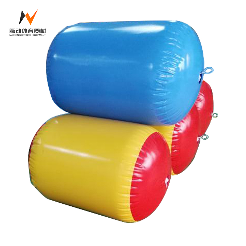 Customized Logo PVC Inflatable Air Barrel for Gymnastics Training in Various Colors