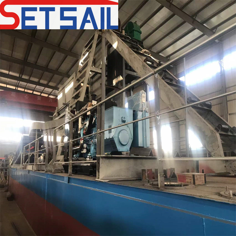 Bucket Chain River Mining Gold Diamond Machine for Tin