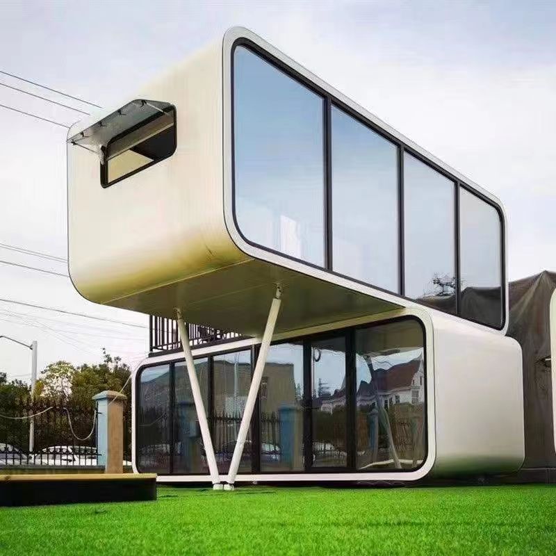 Modular Tiny House Apple Cabin Container House Made of Sandwich Panel steel Material
