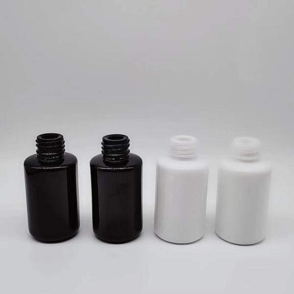 30ml Black and white essential oil empty cosmetic glass bottles with Bamboo