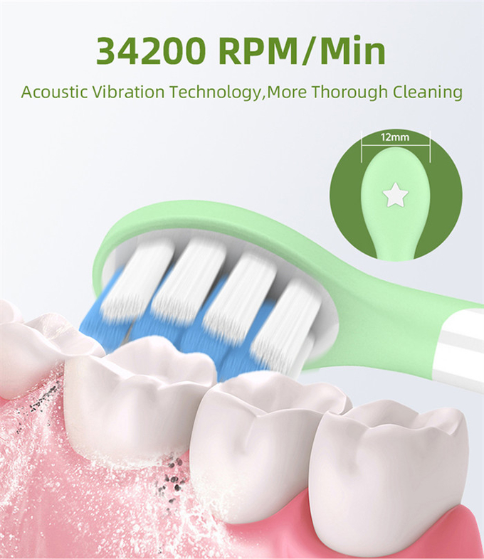 Silicone Head Long Standby Kids Electric Toothbrush Childrens Rechargeable Toothbrush