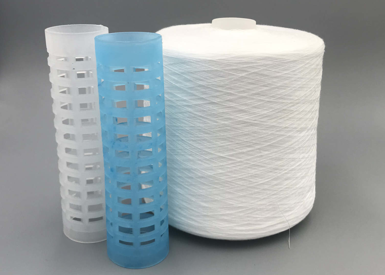 Optic White T40S/3 Factory Pirect Supply Polyester Ring Spun Yarn For Weaving
