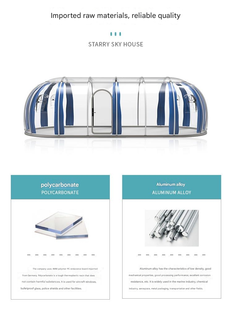 Hotel Bubble House Clear Star Tent for Children and Adults on Outdoor Adventure