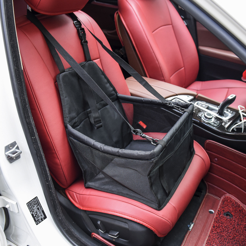 Convenient Pet Car Booster Seat Travel Bag Washable Fabric Folding Design Size 40*30*25cm
