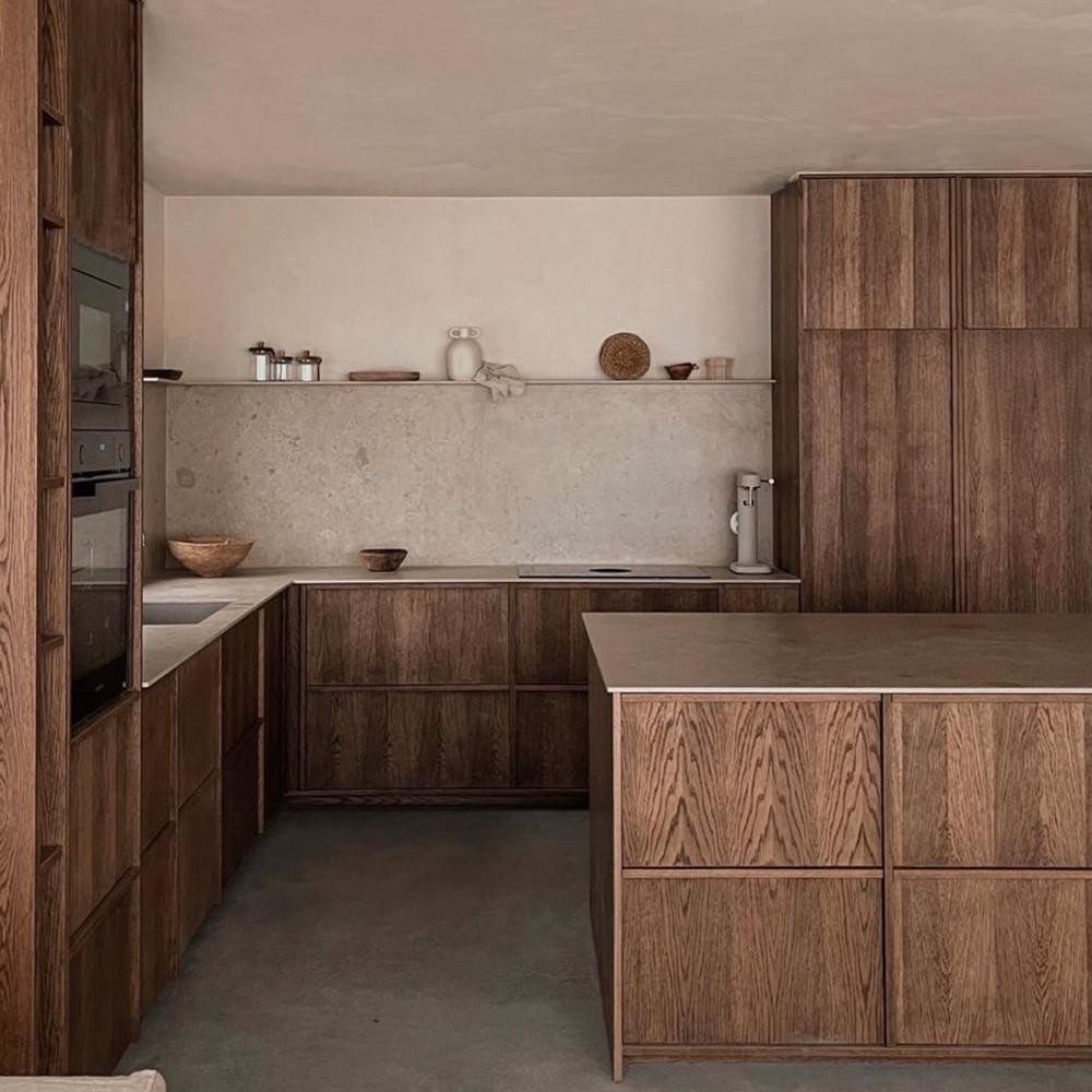 New Design Classic Style Modular Stainless Steel Kitchen Cabinet Set Free Standing Island Solid Wood Plywood Marble Glass Sink