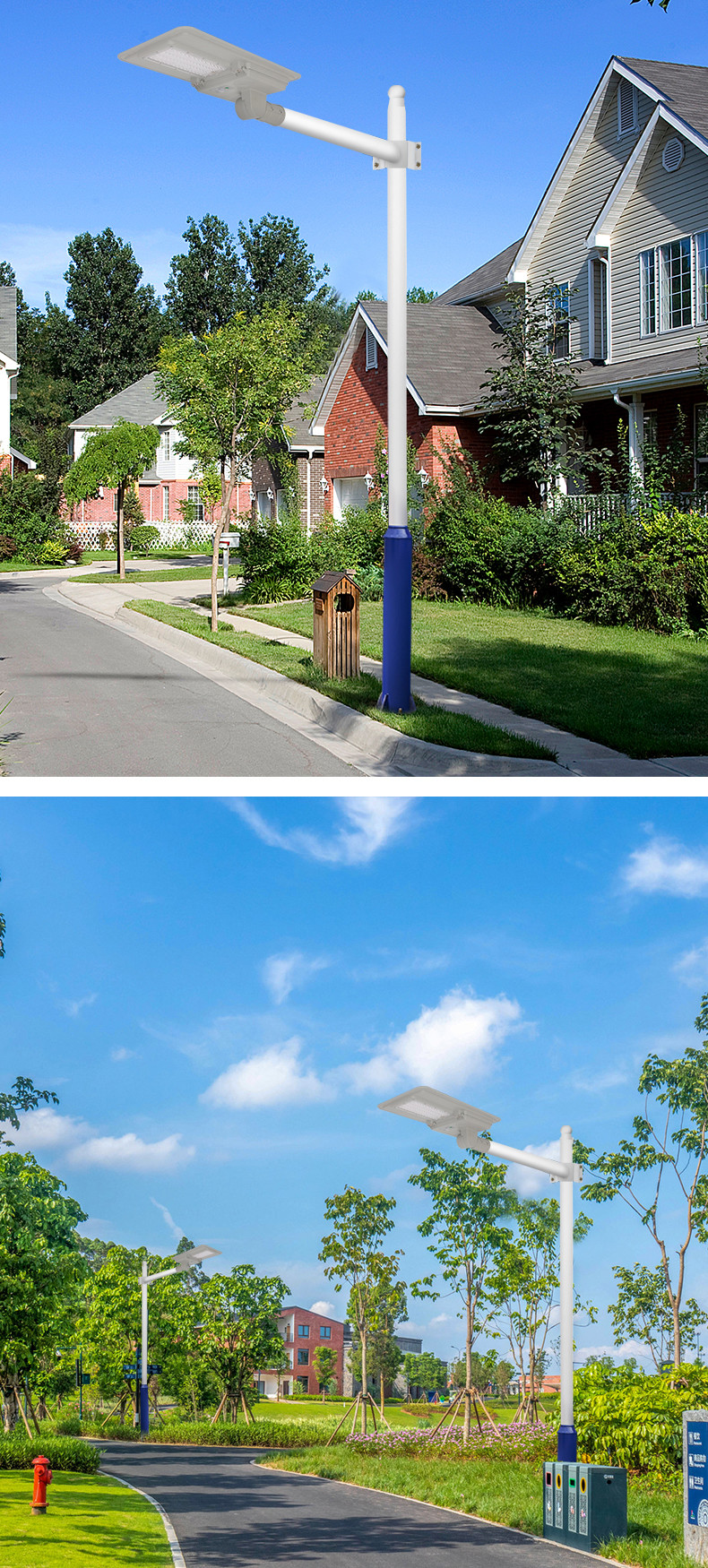 Waterproof All In One Solar Street Lights Luminaires With Die Casting Aluminum Housing