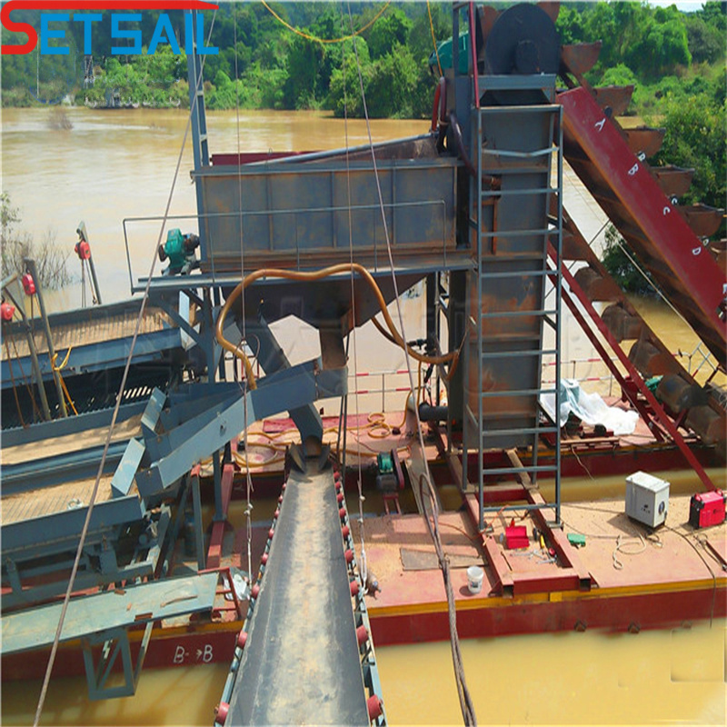 Bucket Type Sand Dredger with Electric Power and Chain
