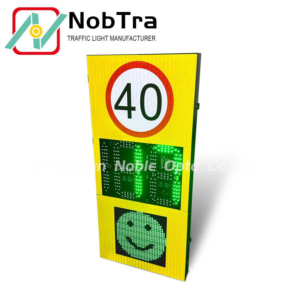 Pole Mounted Solar Powered LED Radar Pace Indicators with Remote Control and Data Logging
