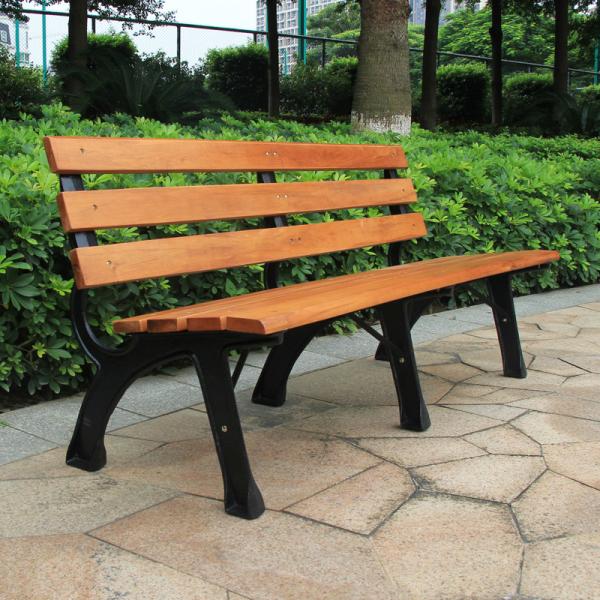 Bao Tuo outdoor thickening of cast iron park chairs lounge chairs red 1.5 meters