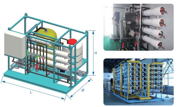300Ppm Water Salt Content 1.9kw Power 1000lph Brackish Water Treatment Plant