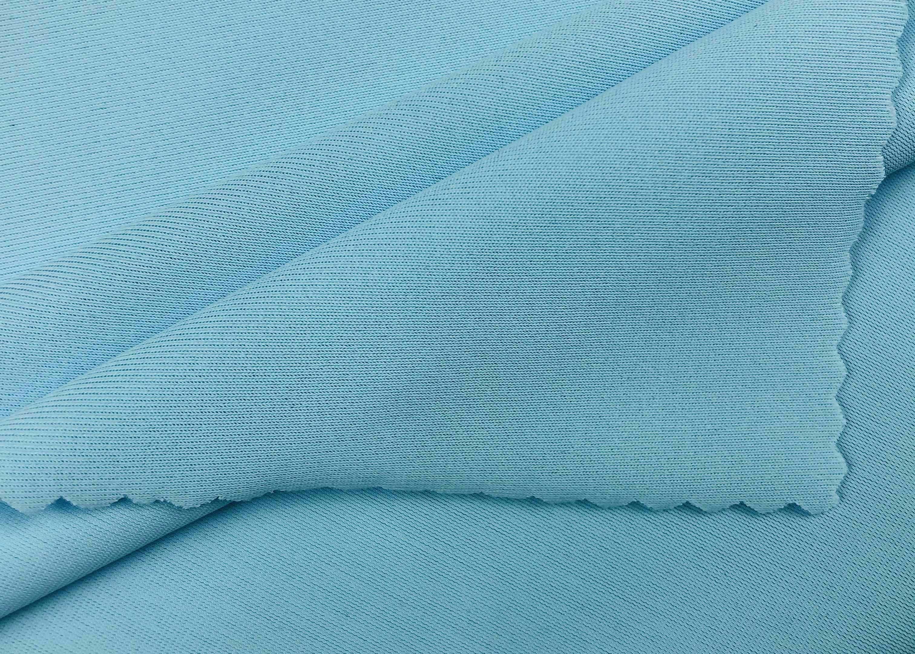 Smooth Breathable Polyester Lycra Fabric 4 Way Stretch For Sportswear