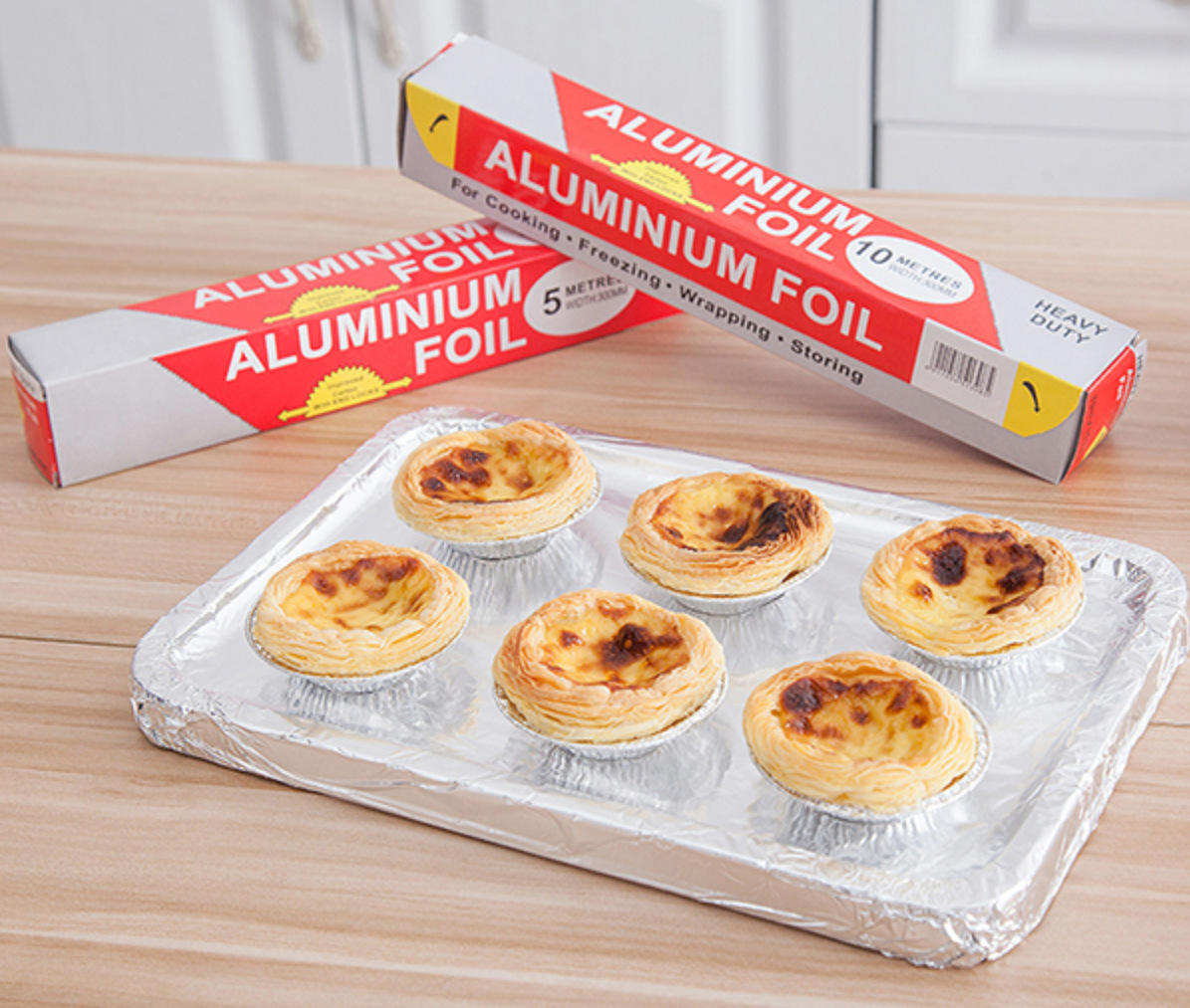 0.3mm 35 Micron Printed Brushed Aluminium Foil Roll 300 Meters Soft Temper
