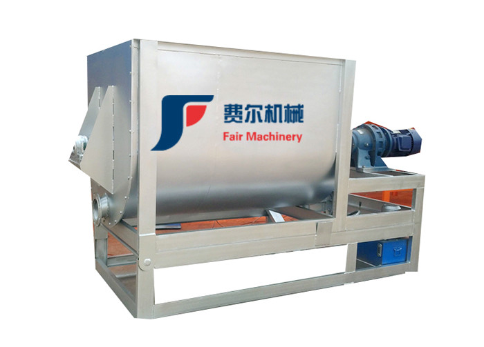 Dry Mortar Powder Mixer Machine , Horizontal Screw Mixer For Building Materials