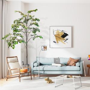 Custom Corner Artificial Ficus Tree Space Decoration Minimalist Style