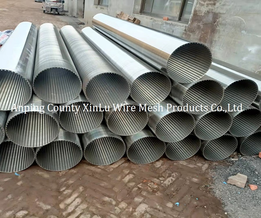 Strength 316L Stainless Steel wedge wire screen pipe Tube Male/Female Thread Connection