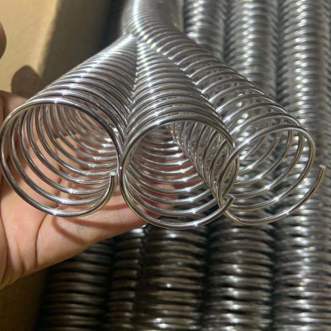 Wire Diameter 2.0mm Electroplating Notebook Silver Spiral Binding Coil