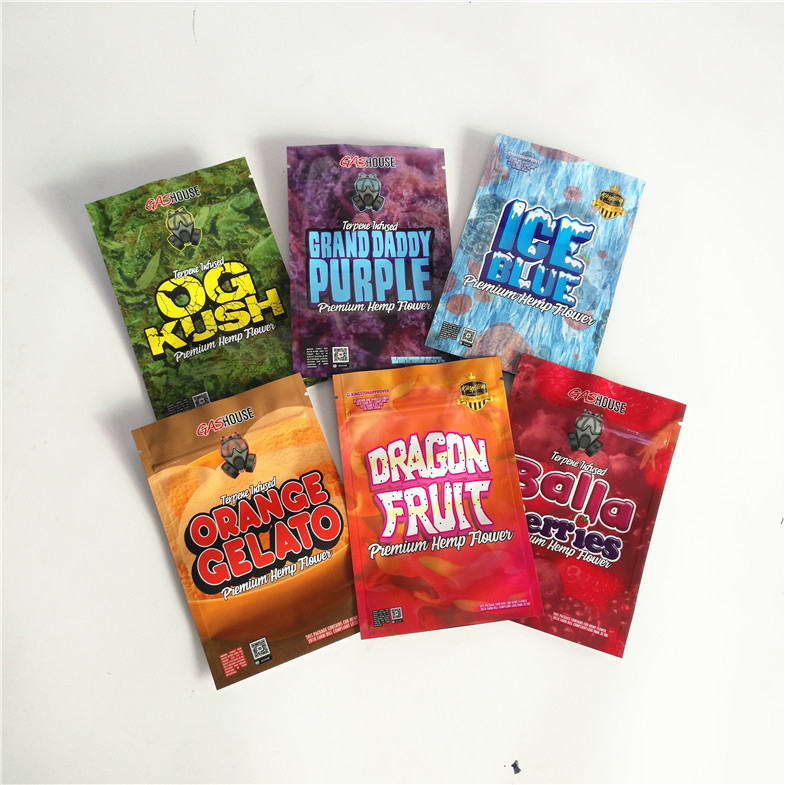 3.5g Cookies Bag Candy Suger Packaging Bag Hemp Flower Seed Packaging Bag
