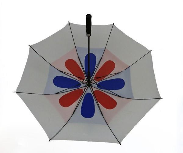 black white red blue Custom Logo Golf Vented Umbrella Compact With Straight