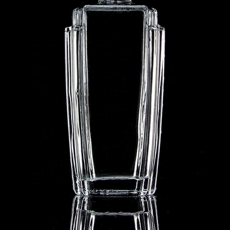 500ml 700ml 750ml Flint Glass Bottle for Champagne Gin Rum Transparent and Embossed