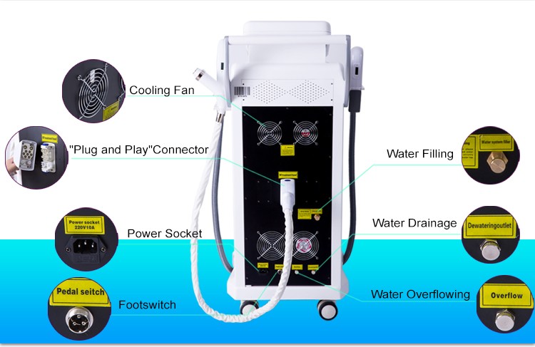 CE Approved Multifunction Beauty Machine OPT E-light IPL RF Nd YAG Laser Machine