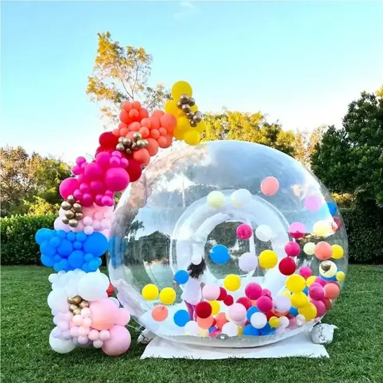 Dome Bubble Tent Transparent Inflatable Bubble Balloons House Kids Party Balloons Fun House Giant Clear Inflatable Crystal Igloo