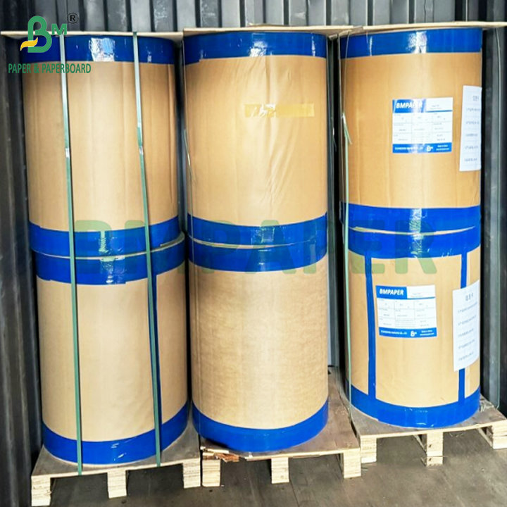 High Stiffness 40gsm 50gsm Brown Striped Kraft Paper For Packaging