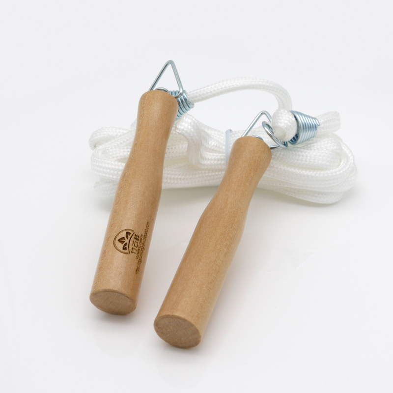 Adjustable Wooden Handle Skipping Rope