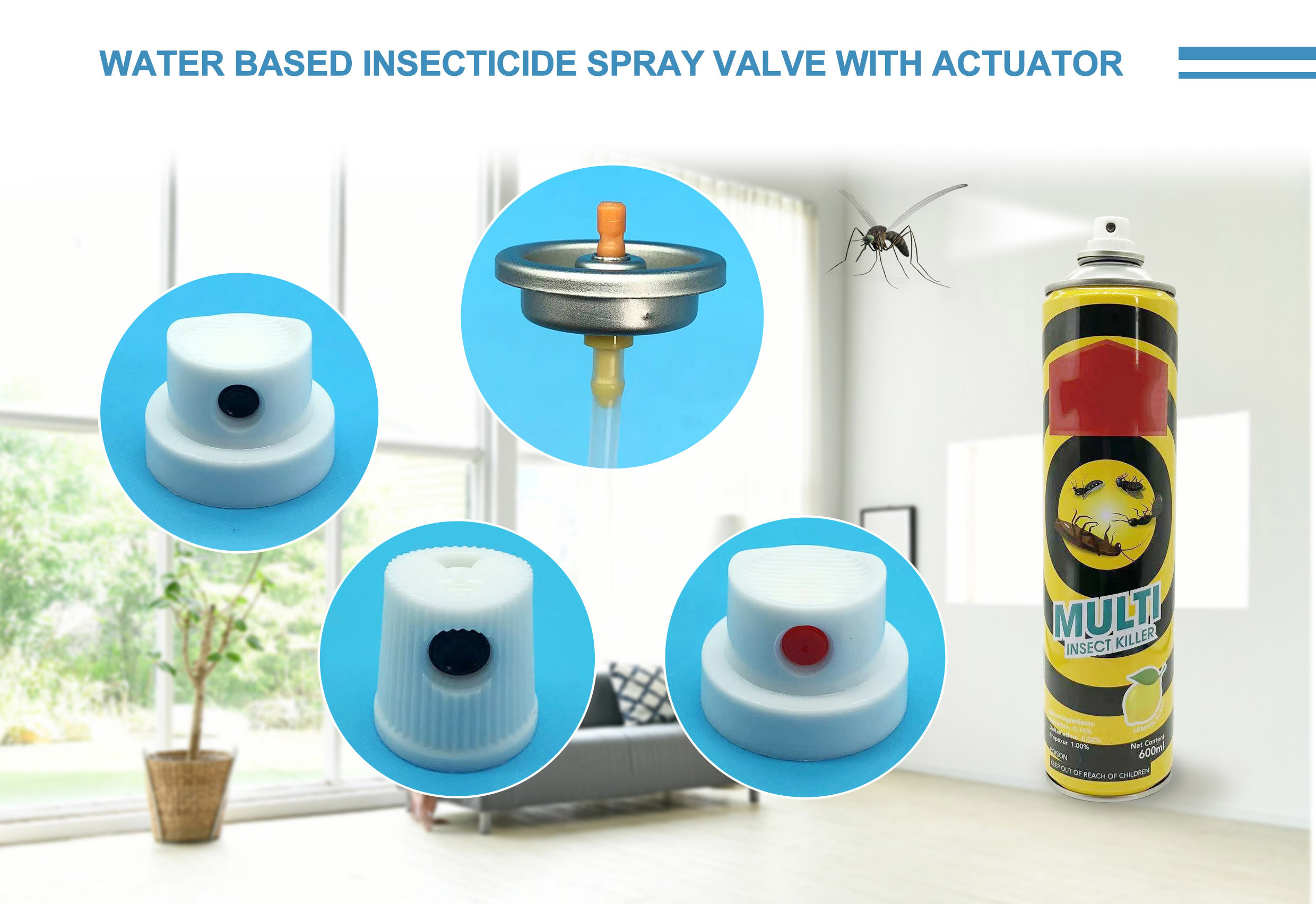 1 Inch Water Based Insecticide Valve Reliable Performance Versatile Application