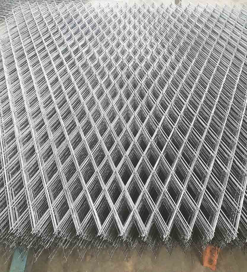Square Open Welded Galvanized Wire Rhombus hole 2"x 4" Mesh Panel
