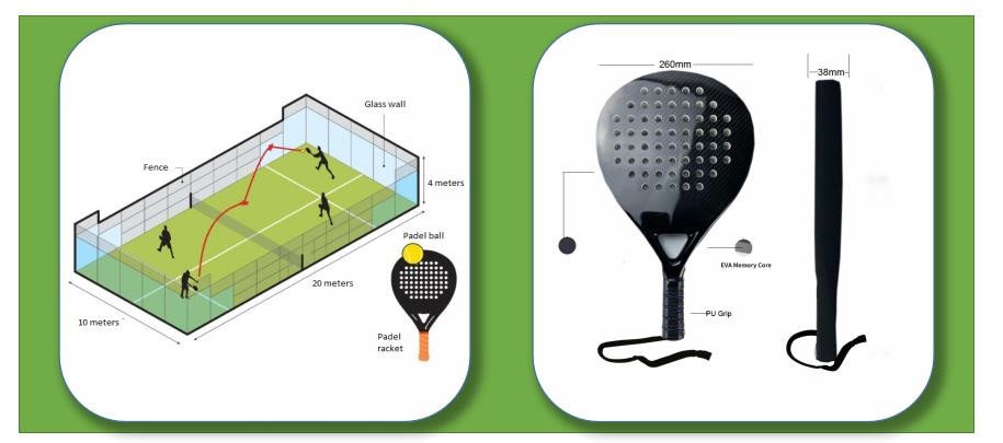 Pala Paddle Board Racket Design Logo Carbon Racket Paddle Tennis