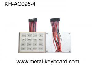  IP65 Rugged Stainless Steel Keyboard Door Entry Keypad in 4 X 4 Matrix Manufactures