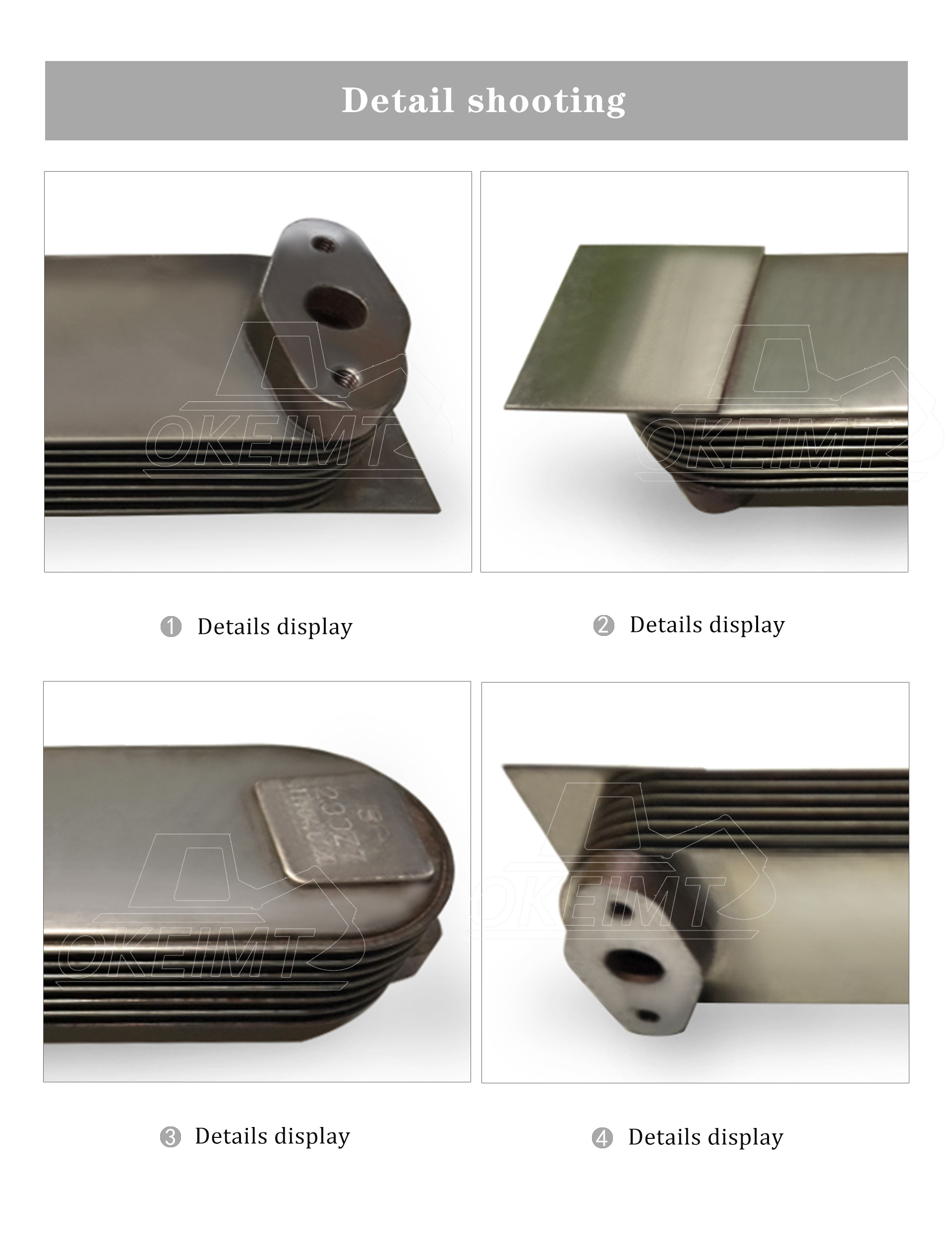 65.05606-5032A Engine Oil Cooler Long Lifetime For Doosan DL06-7P