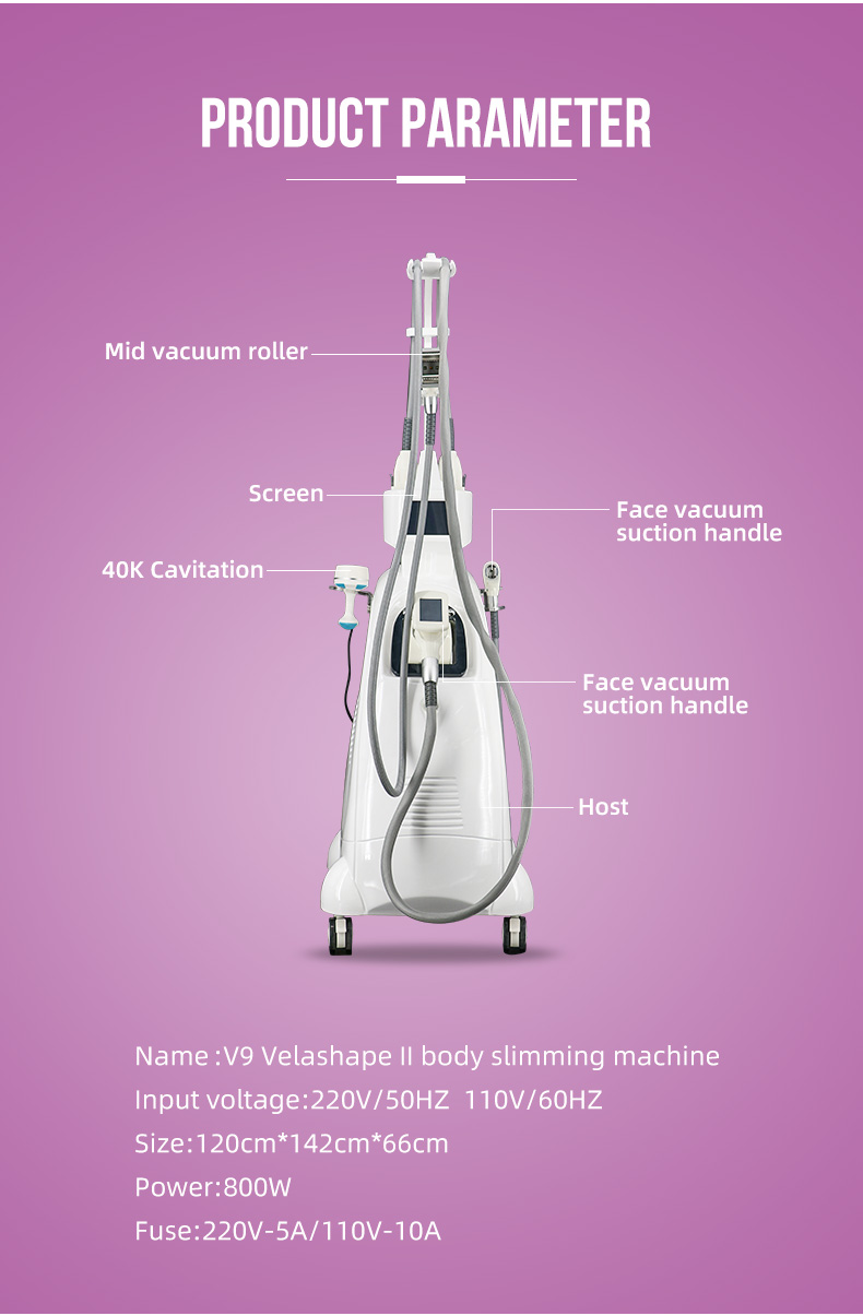 Fat Contouring Slimming Machine Anti Cellulite Vacuum Cavitation Roller