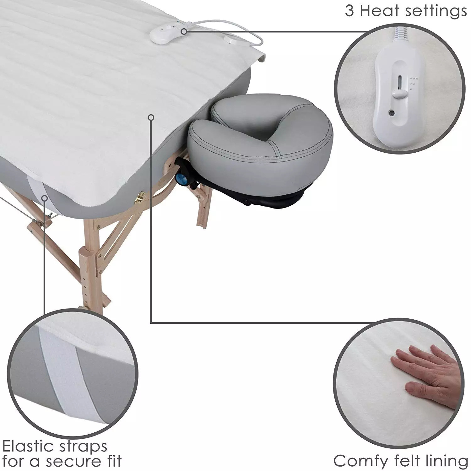 Far Infrared Electric Heated Pad Mattress ODM For Spa Table Graphene Sheet Material