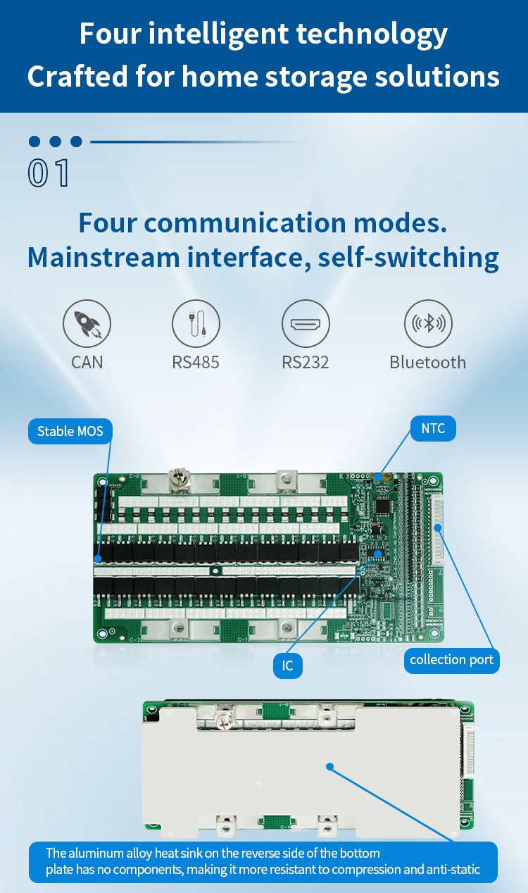 Custom 24s 72volt 50a Ion Bms For Electric Car , Pcm Pcb Bms Protection Circuit Board
