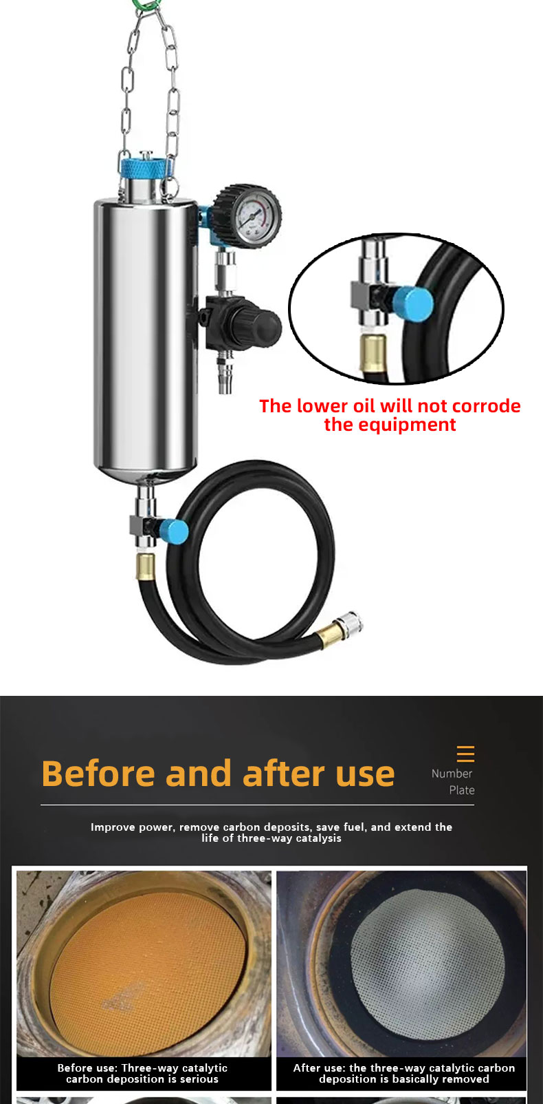 Black Car Line Maintenance Cleaner Tool for Automobile Air Conditioning Cleaning